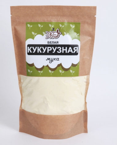 ЭКО-ЖИЗНЬ Мука кукурузная белая крафт 400г — 65fit