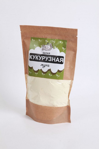 ЭКО-ЖИЗНЬ Мука кукурузная белая крафт 400г — 65fit