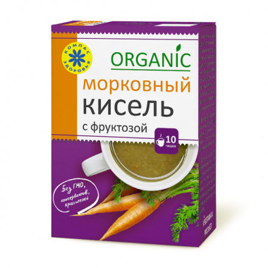 Кисель на фруктозе Морковный 150гр, Компас здоровья — 65fit