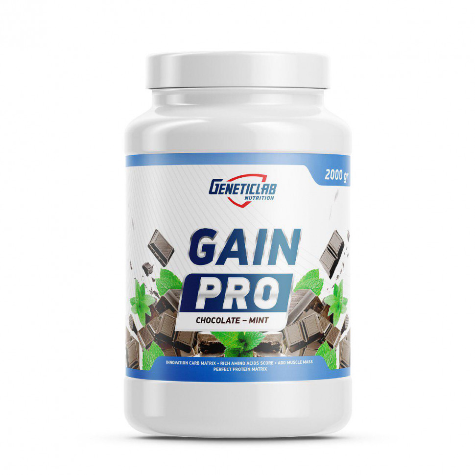GAIN PRO шоколад-мята 2000gr, GeneticLab фото 1 — 65fit