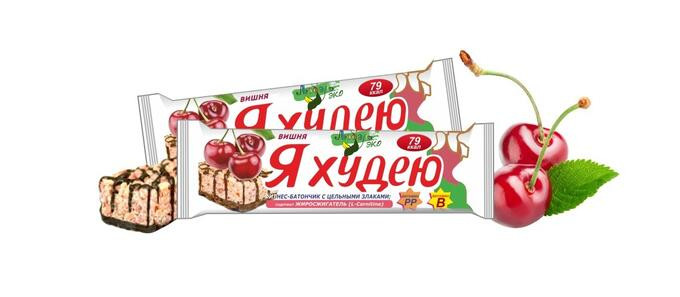 ЛЮБЭЛЬ-ЭКО Батончик "Я худею "Вишня" 23г фото 1 — 65fit