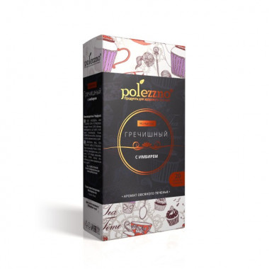 POLEZZNO Напиток Гречишный с Имбирем 40г*20 фильтр-пакетиков — 65fit
