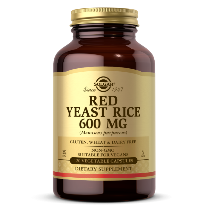 SOLGAR Red Yeast Rice 600 mg 120 Vegetable Capsules фото 1 — 65fit
