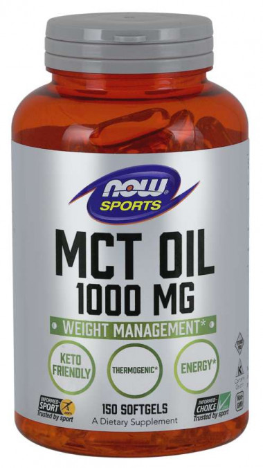 NOW MCT Oil 1000 mg 150 Softgels — 65fit