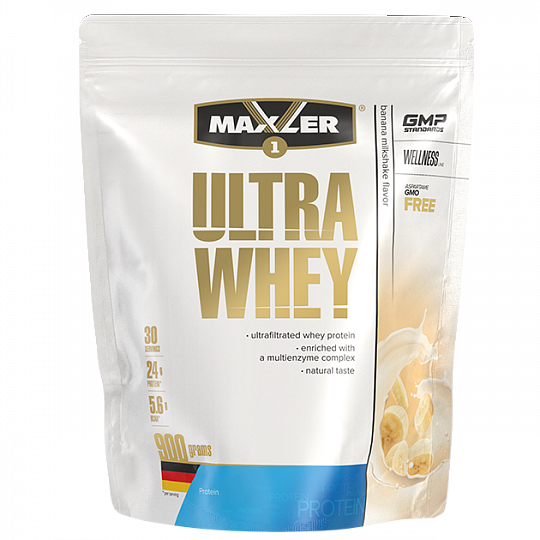 #Maxler Ultra Whey 900g bag Banana Milkshake фото 1 — 65fit