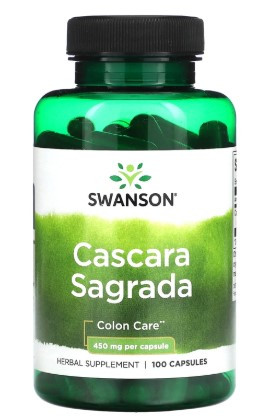 #SWANSON Cascara Sagrada 450 mg 100 Caps — 65fit