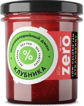 Mr.Djemius ZERO Джем низкокалорийный &quot;Клубника&quot; 270г — 65fit