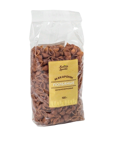 ЖИТНИЦА ЗДОРОВЬЯ Макароны полбяные "Ракушки" 400г фото 1 — 65fit