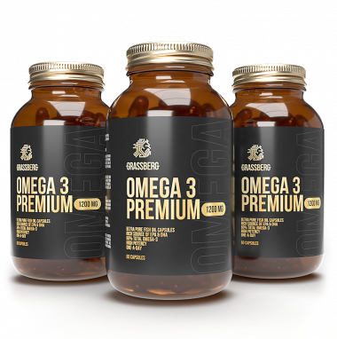 #GRASSBERG  Omega Premium 1200mg 90 cap — 65fit