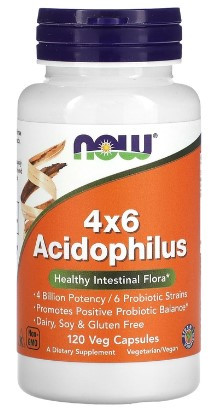 #NOW  4x6 Acidophilus 120 cap — 65fit