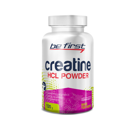 Creatine HCL без вкуса 120гр, BE FIRST фото 1 — 65fit