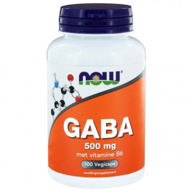 #NOW GABA 500 mg +B6 100 Capsules — 65fit