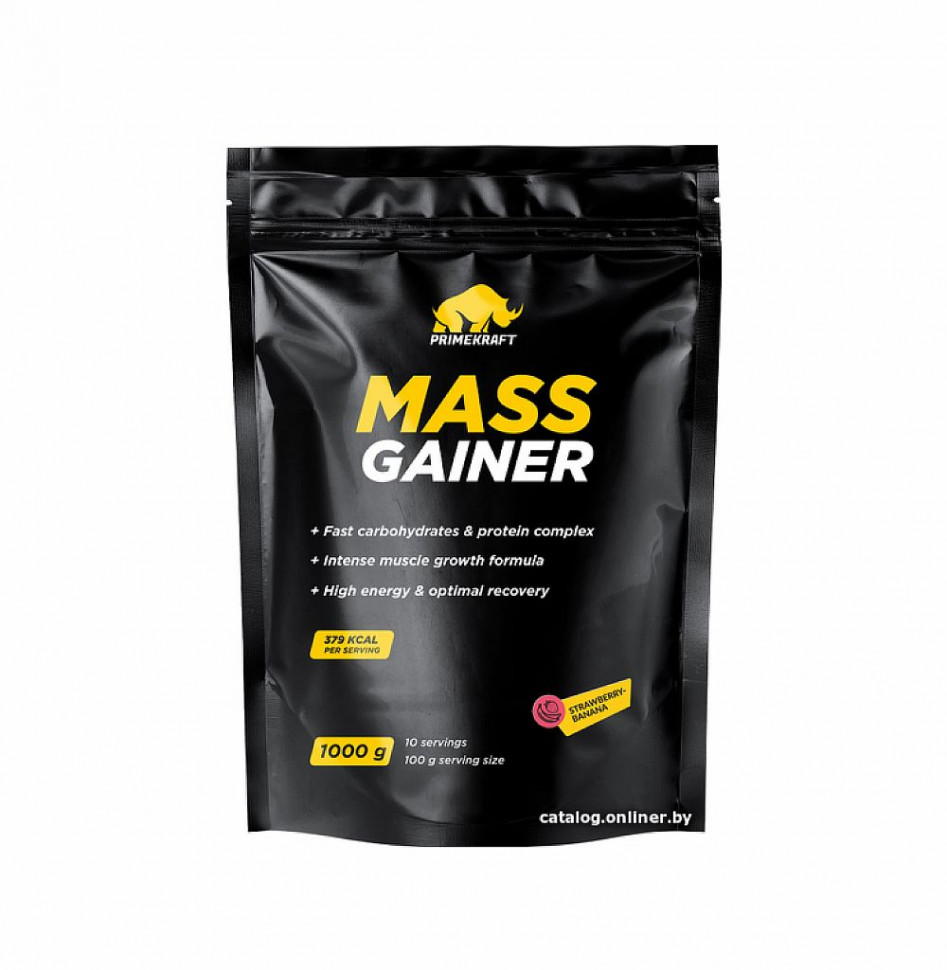#PRIME Kraft Mass Gainer 1000g. Клубника-банан фото 1 &mdash; 65fit