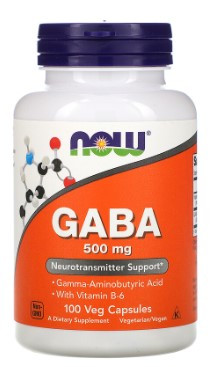 #NOW GABA 500 mg 100 VCapsules фото 1 — 65fit