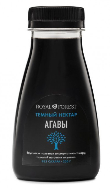 Темный нектар агавы 250гр, ROYAL FOREST — 65fit