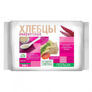Di&amp;Di Хлебцы амарантовые без глютена 100г — 65fit