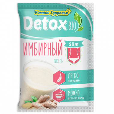 КОМПАС ЗДОРОВЬЯ Кисель льняной заварной имбирный Detox 25г — 65fit