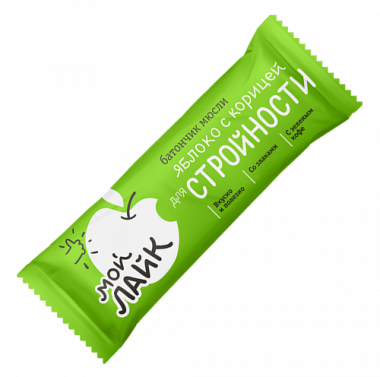 МОЙ ЛАЙК Батончик-мюсли «Яблоко с корицей для стройности» 25г — 65fit