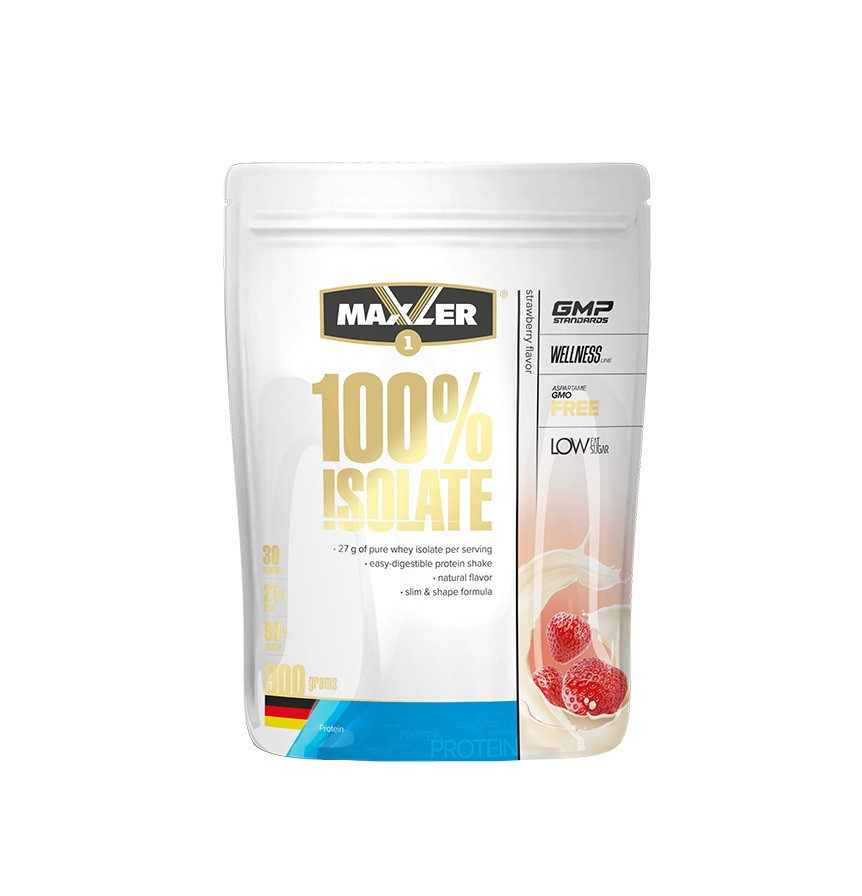 #MAXLER Isolate 900g Клубника фото 1 — 65fit