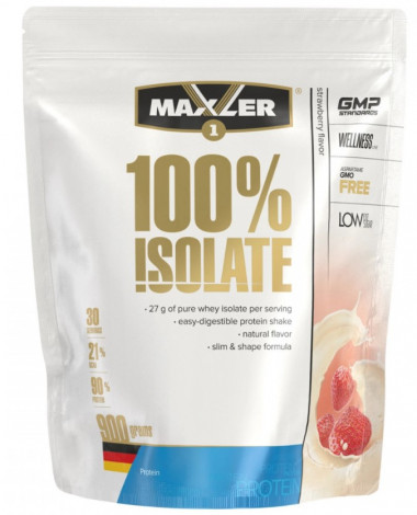#MAXLER Isolate 900g Клубника — 65fit