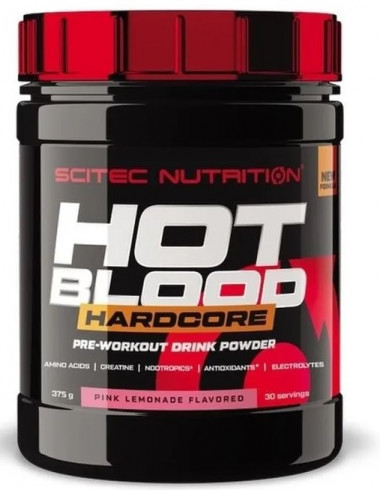 #SCITEC NUTRITION Hot Blood Hardcore 375g (Pink Lemonade) — 65fit