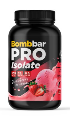 BOMBBAR Концентрат сухой для приготовления напитка. Коктейль "Клубничное мороженое" 900г фото 1 — 65fit