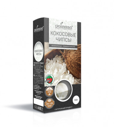POLEZZNO Кокосовые чипсы 100г — 65fit