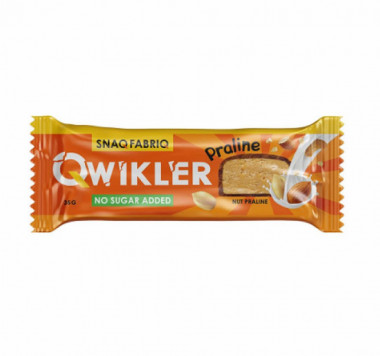 АКЦИЯ 2+1**_SNAQ FABRIQ Qwikler Батончик глазированный "Ореховое пралине" 35г/30 &mdash; 65fit