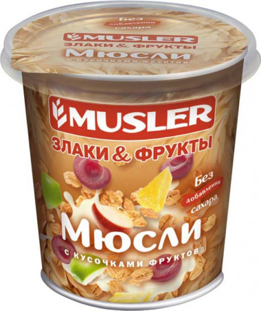 Мюсли злаки и фрукты 50гр, Musler — 65fit