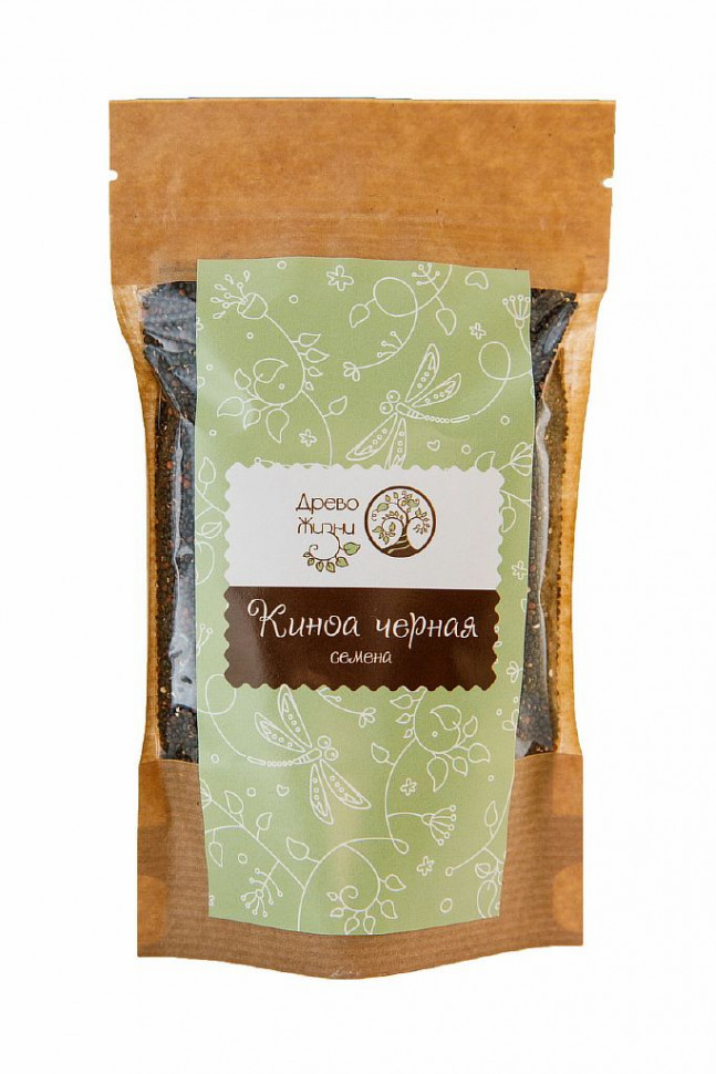 Крупа киноа черная 200гр, Древо жизни фото 1 — 65fit