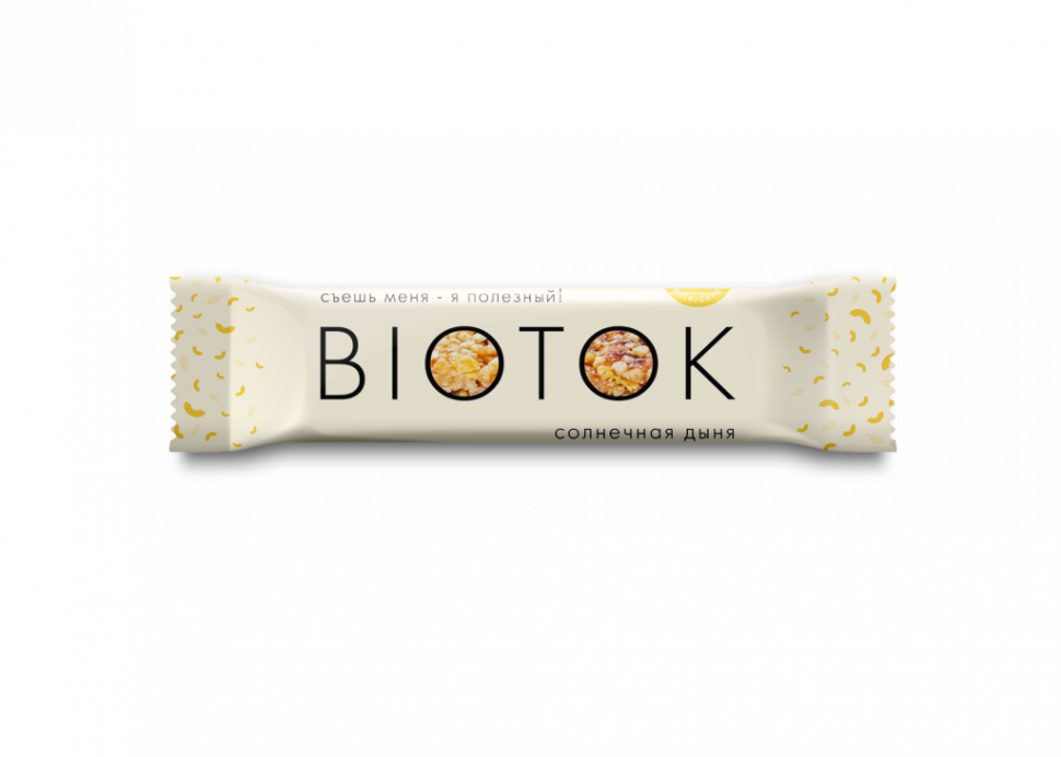 BIOTOK Батончик мюсли "Солнечная дыня" 30г фото 1 — 65fit