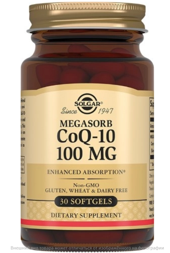 #SOLGAR Megasorb CoQ-10 100mg 30softgel фото 1 — 65fit