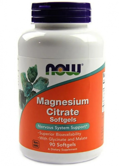 #NOW Magnesium Citrate 134mg 90sgels — 65fit