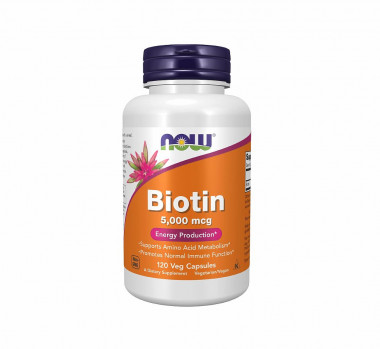 #NOW Biotin 5000 mcg  120  Caps — 65fit