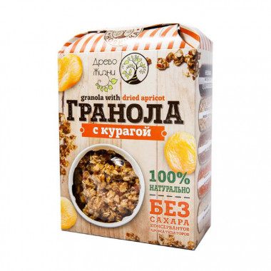 ДРЕВО ЖИЗНИ Гранола с курагой 400г — 65fit