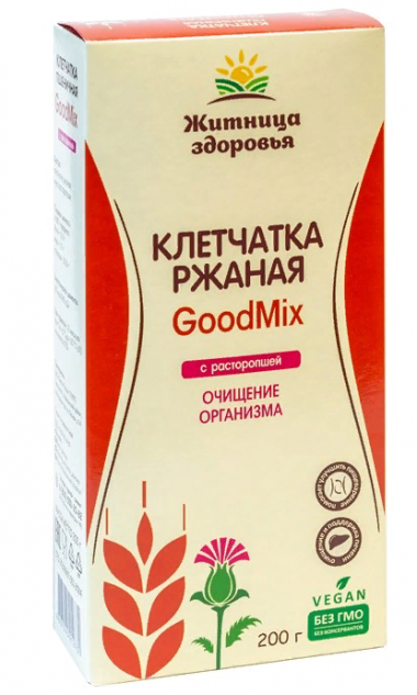 ЖИТНИЦА ЗДОРОВЬЯ Клетчатка ржаная с мукой расторопши 200г — 65fit