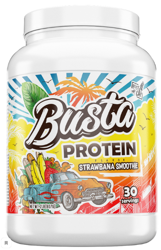Busta Protein Клубнично-банановый смузи 907g, Busta Cap фото 1 — 65fit