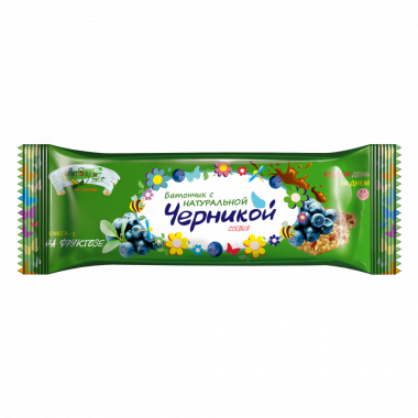 ЛЮБЭЛЬ-ЭКО Батончик с натуральной Черникой 30г — 65fit
