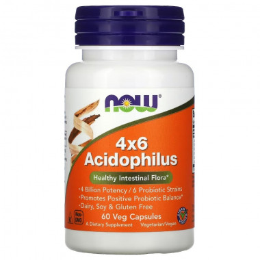 #NOW  4x6 Acidophilus 60 cap — 65fit