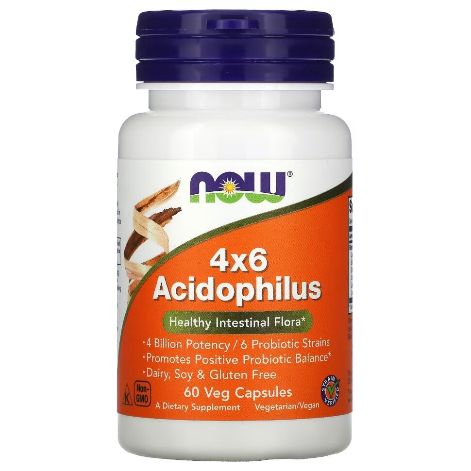 #NOW  4x6 Acidophilus 60 cap фото 1 — 65fit
