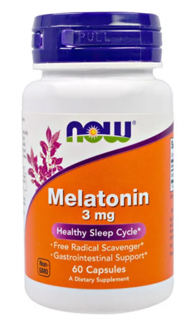 #NOW Melatonin 3 mg 90 жев. пастил — 65fit