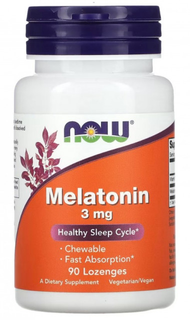 #NOW Melatonin 3 mg 90 жев. пастил — 65fit