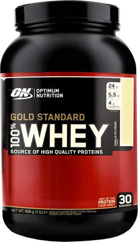 Gold Standard 100% Whey Delicious Strawberry 909гр, Optimum Nutrition — 65fit