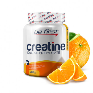 BE FIRST Creatine Micronized Powder Апельсин 300г — 65fit