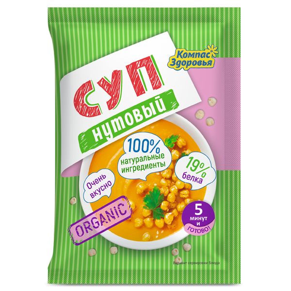 КОМПАС ЗДОРОВЬЯ Суп Нутовый 30г фото 1 — 65fit