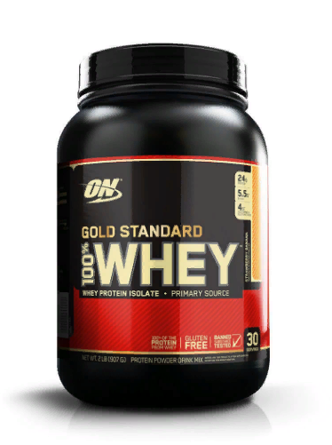 Gold Standard 100% Whey Strawberry Banana 909гр, Optimum Nutrition — 65fit