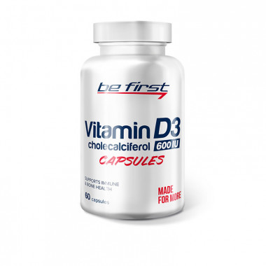 BE FIRST Vitamin D3 60 гелевых капсул — 65fit