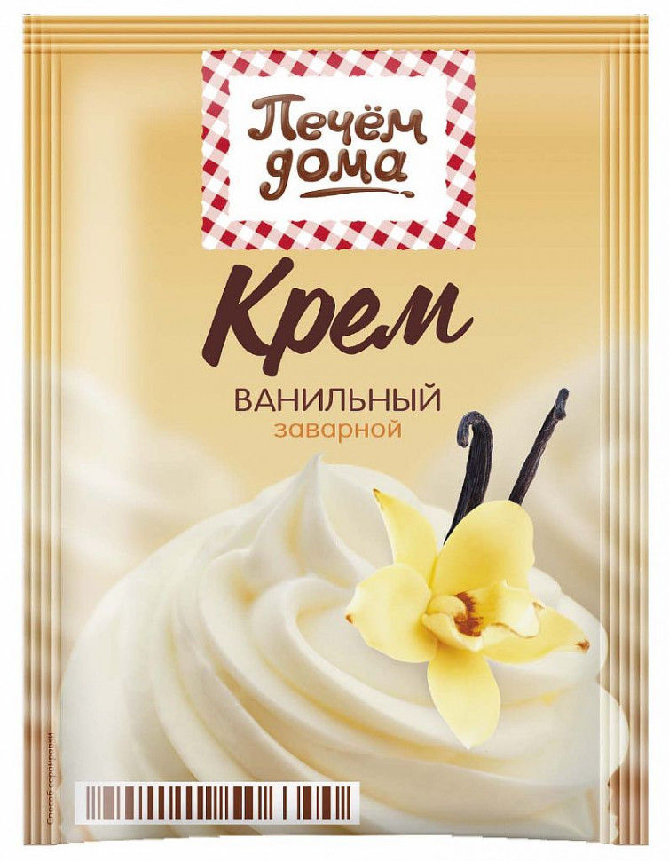 Крем-десерт Печем дома "Ванильный " 90 г х 15 упак. в ш/б фото 1 — 65fit