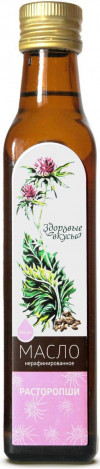 ЗДОРОВЫЕ ВКУСЫ Масло нерафинированное Расторопши 250мл фото 1 — 65fit