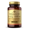 SOLGAR Vitamin D3 (Cholecalciferol) 25 mcg (1000 IU) 180 Tablets фото 1 — 65fit